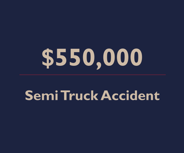 Failure to yield results in broadside with semitruck 550,000