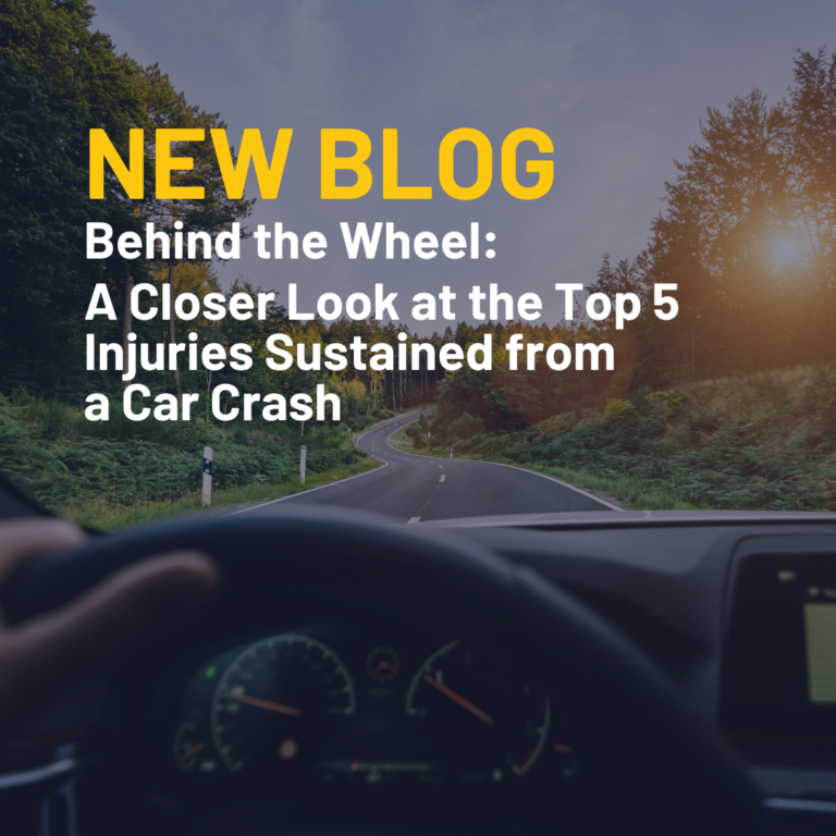 Behind the Wheel: A Closer Look at the Top 5 Injuries Sustained From a Car Crash