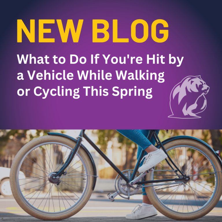 What To Do If You’re Hit by a Vehicle While Walking or Cycling This Spring